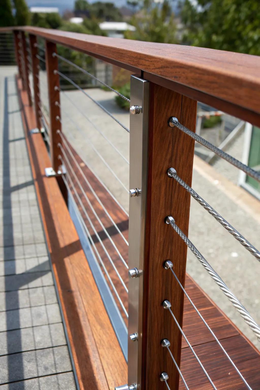 Elevate your space with the modern elegance of vertical cable railings.