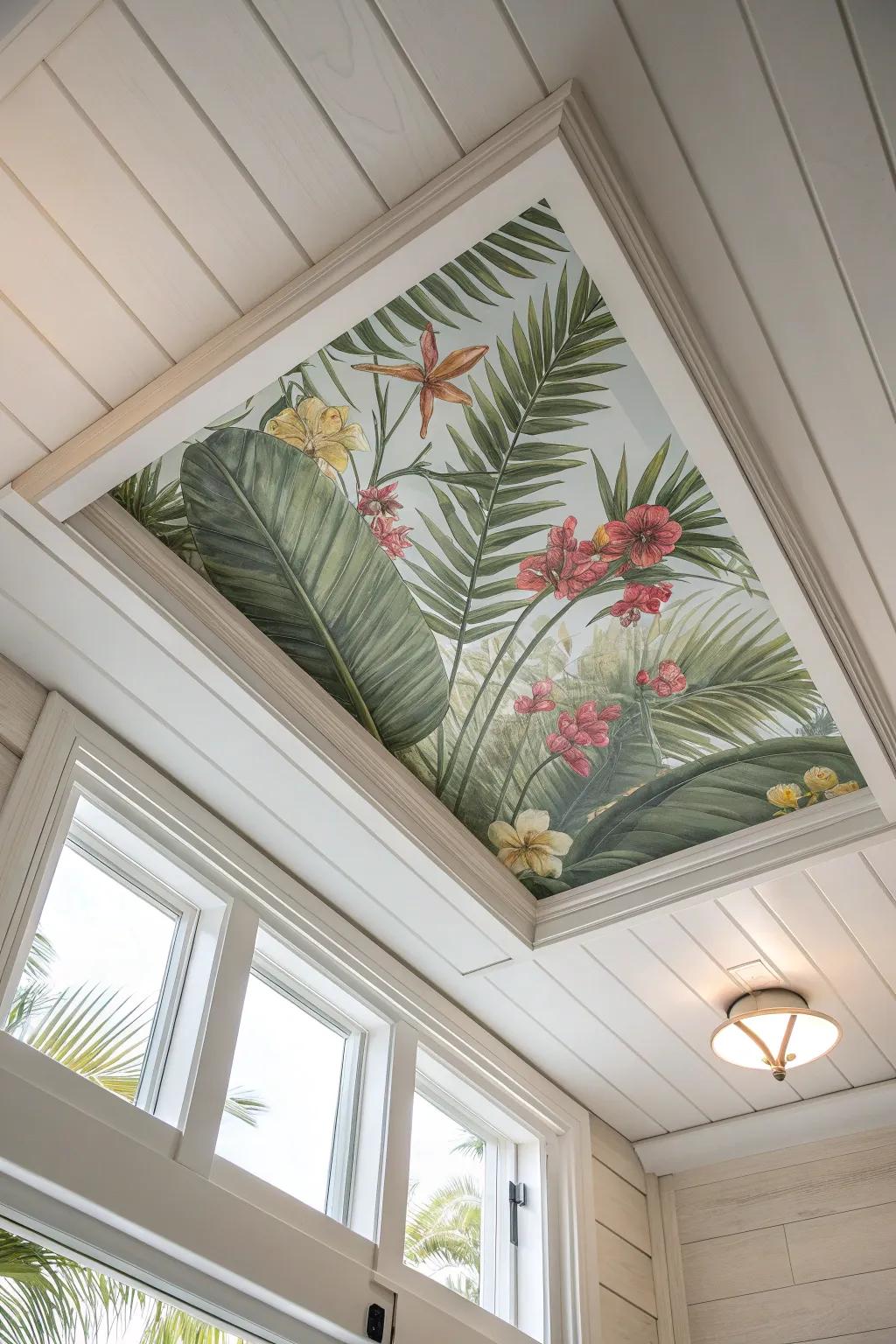 Escape to a Tropical Getaway with Every Glance Upward 🌿