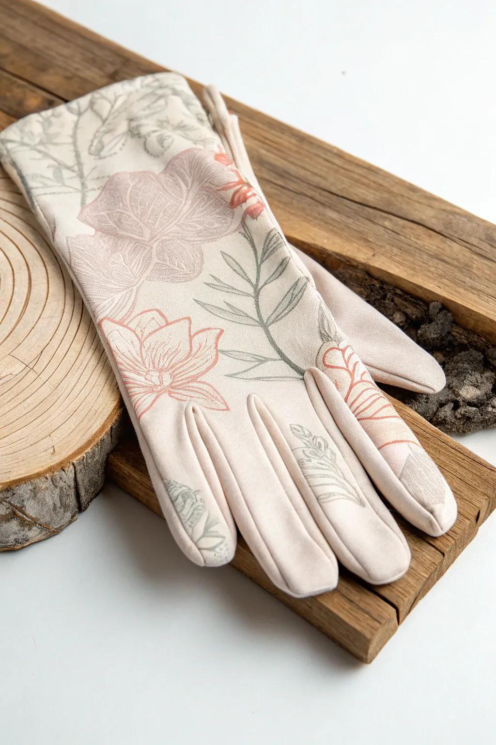 Wear your art with pride! Discover the elegance of custom fabric printing for personalized gloves.