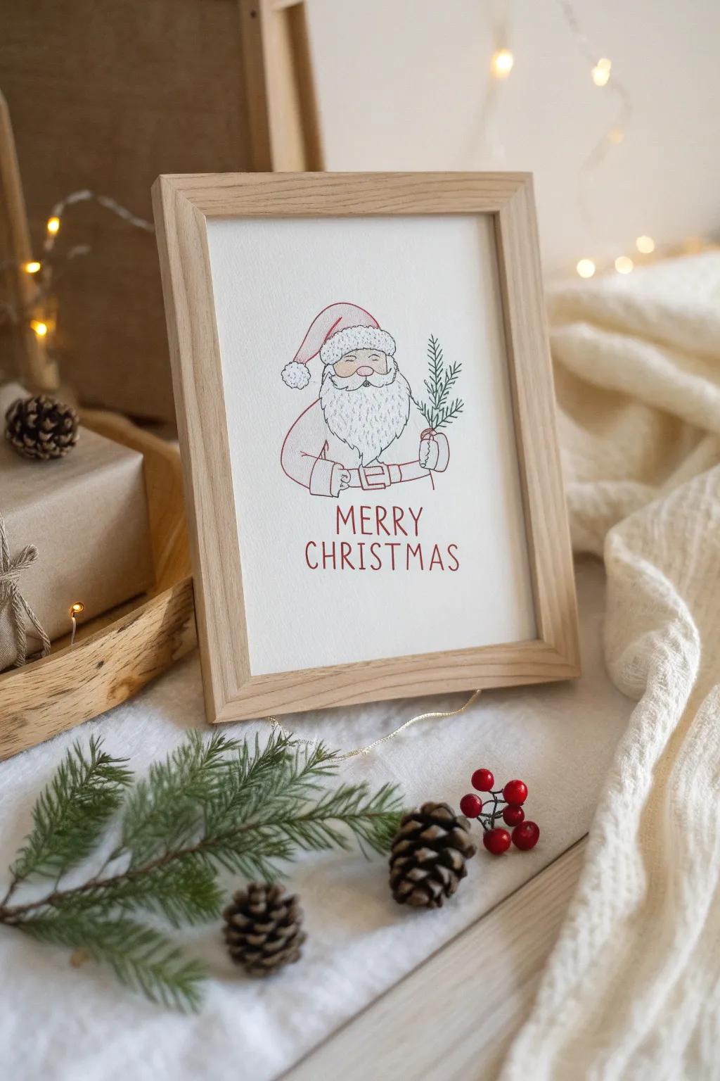 Spread holiday joy with Santa's heartfelt message.