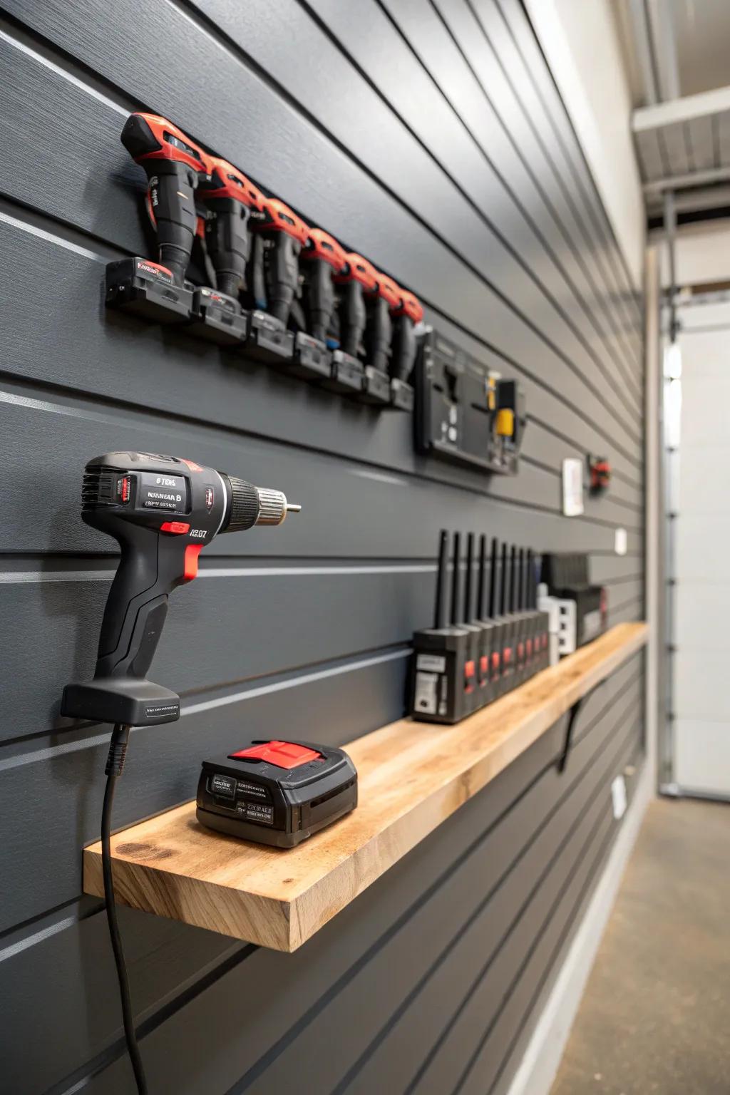 Elevate your garage with a DIY charging station that combines style and efficiency.