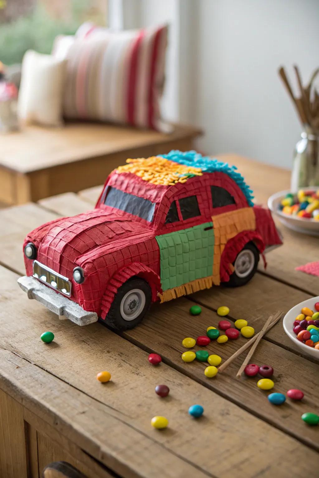 Craft a memorable surprise with a handmade mini piñata for Father's Day!