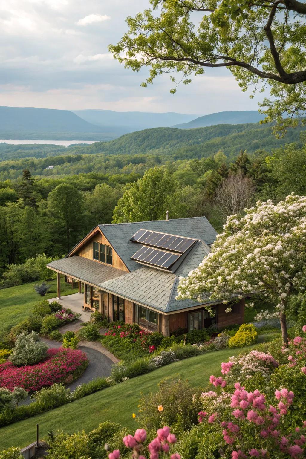 Sustainable roofing materials are an eco-friendly choice.