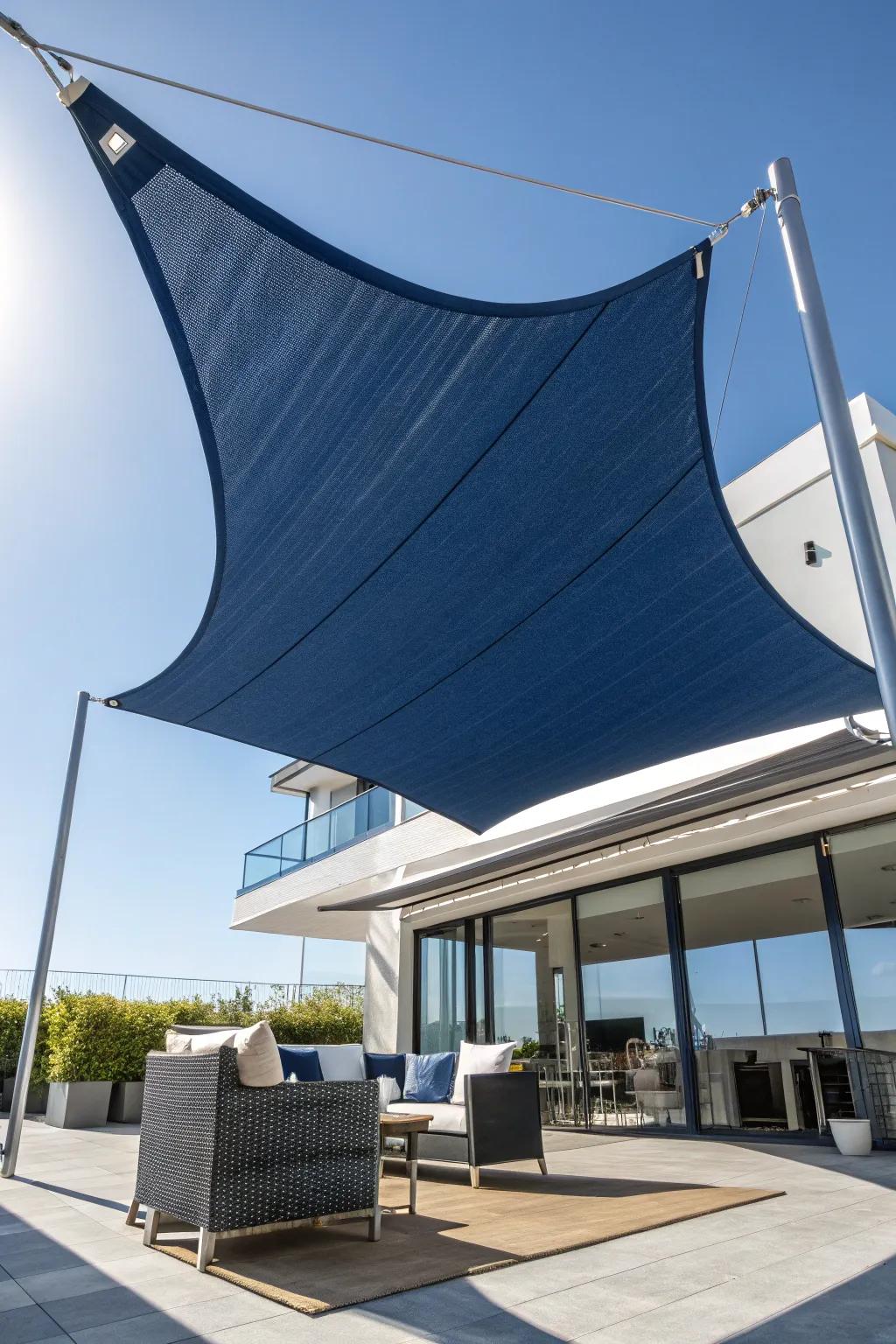 Elevate your outdoor space with a trapezoid sun shade sail—where craftsmanship meets creativity.