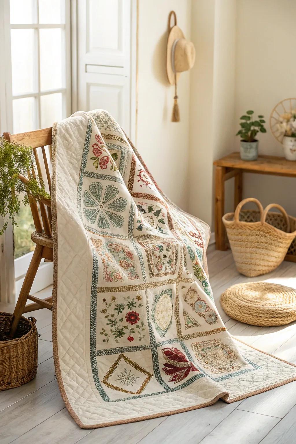 Weave your life's story into every stitch of your quilt, creating a legacy of warmth and beauty.