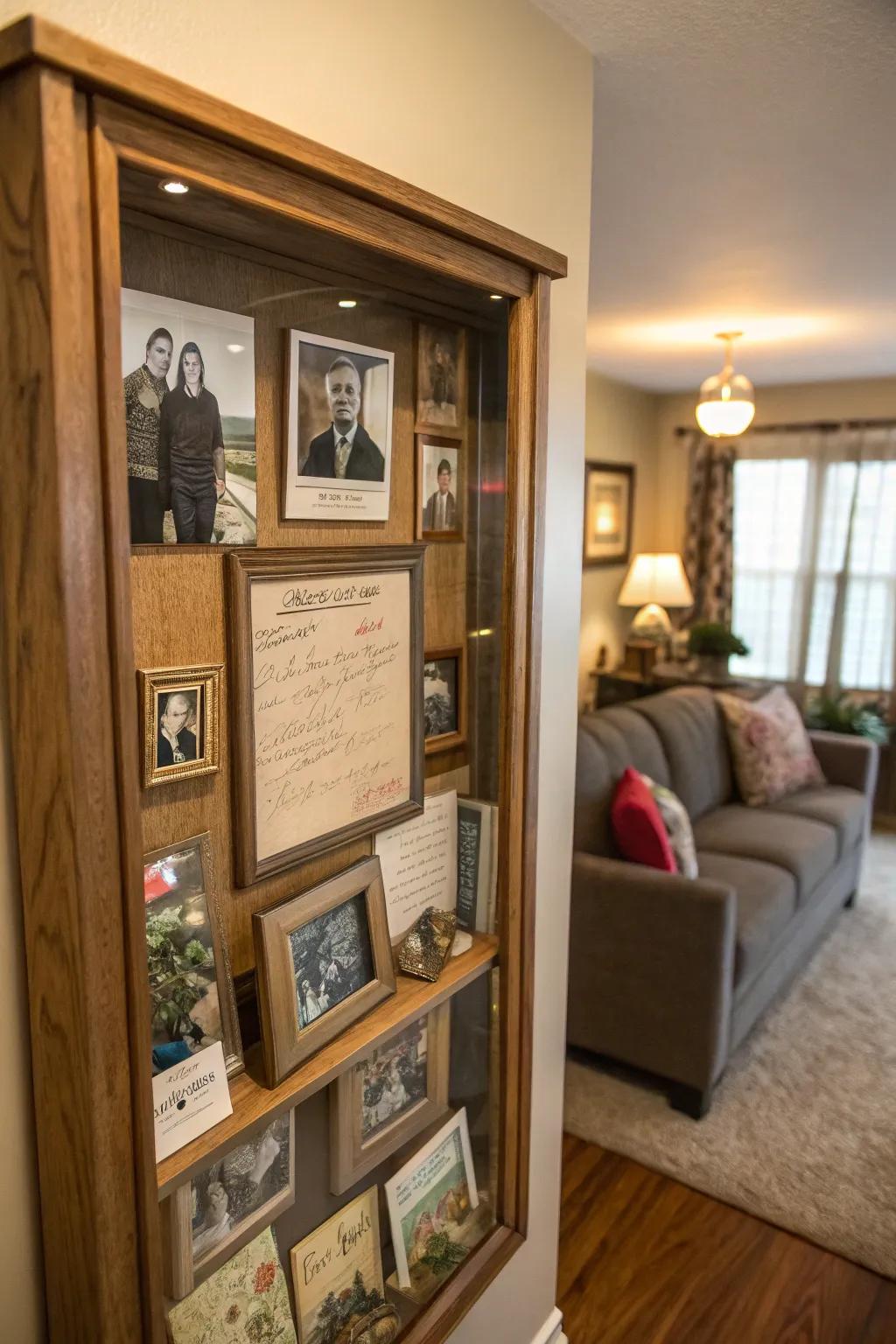 Celebrate your life's journey with a memory-filled shadow box.