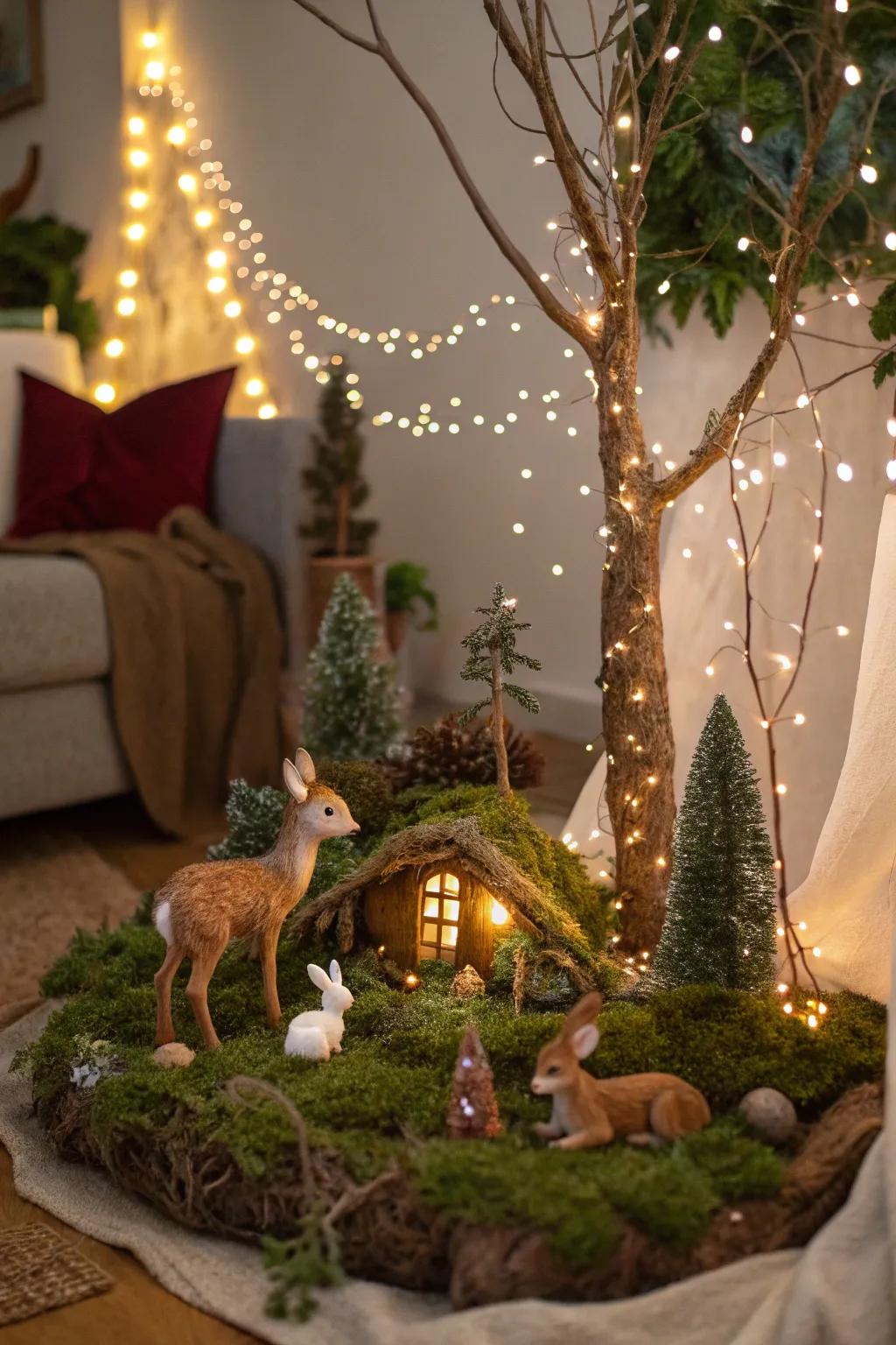 Bring a fairy-tale vibe to your home with a mystical forest scene.