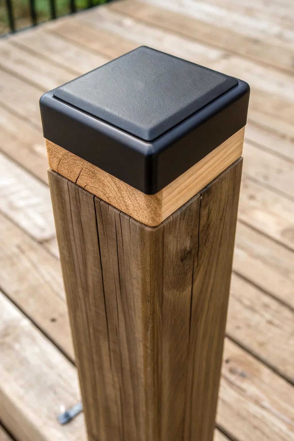 Transform your space with the sleek simplicity of a vinyl-wrapped post.