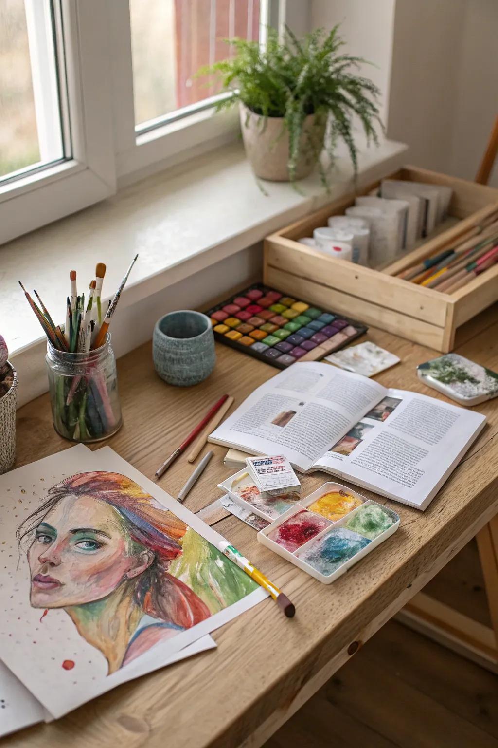 Unleash your creativity with mixed media magic—where paint, collage, and drawing come together in perfect harmony.