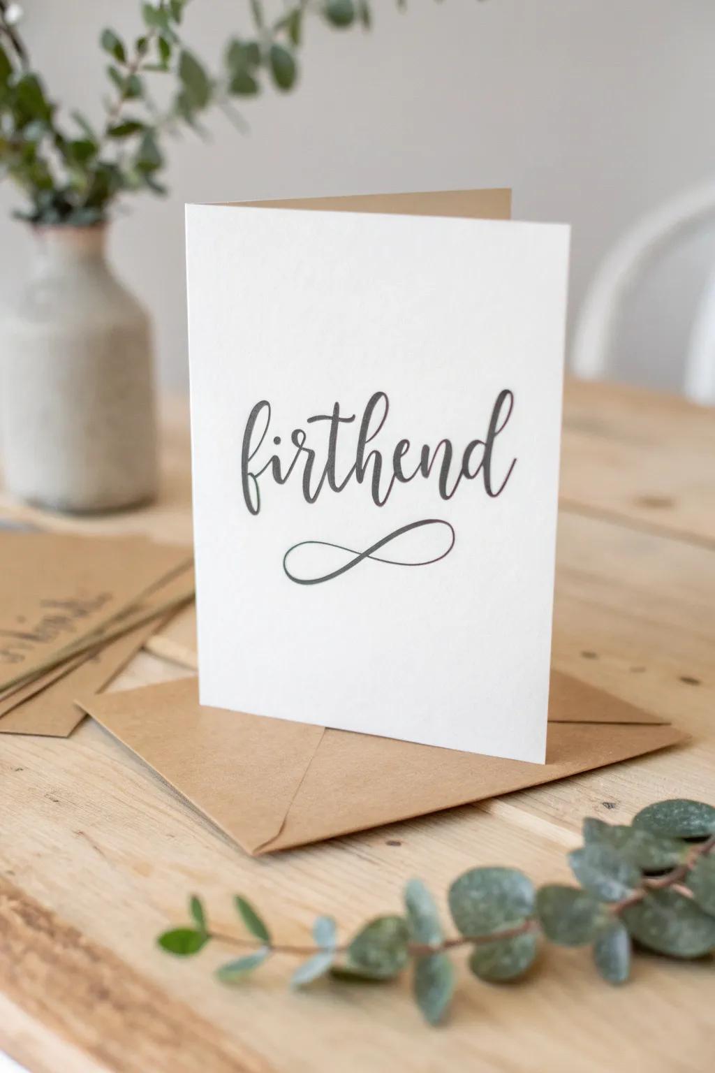 Celebrate with the art of handwritten elegance. Add a personal touch that becomes a cherished keepsake.