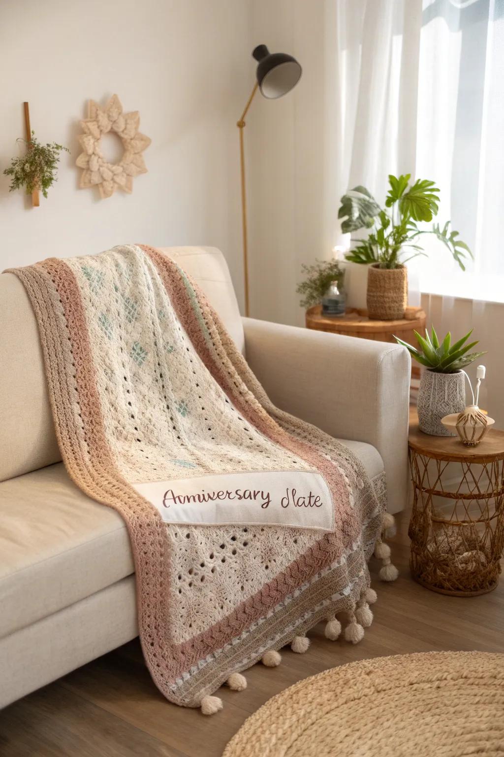 Wrap yourself in love and warmth with a personalized crochet blanket, a perfect blend of craft and comfort.
