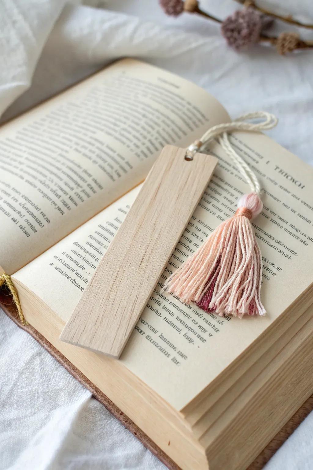 Elevate your reading experience with a touch of tassel-topped elegance.