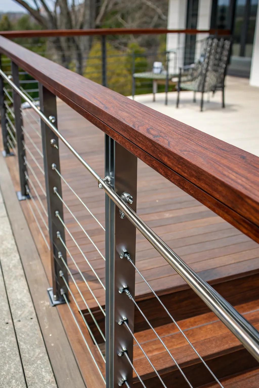 Elevate your space with the perfect blend of wood and metal craftsmanship.