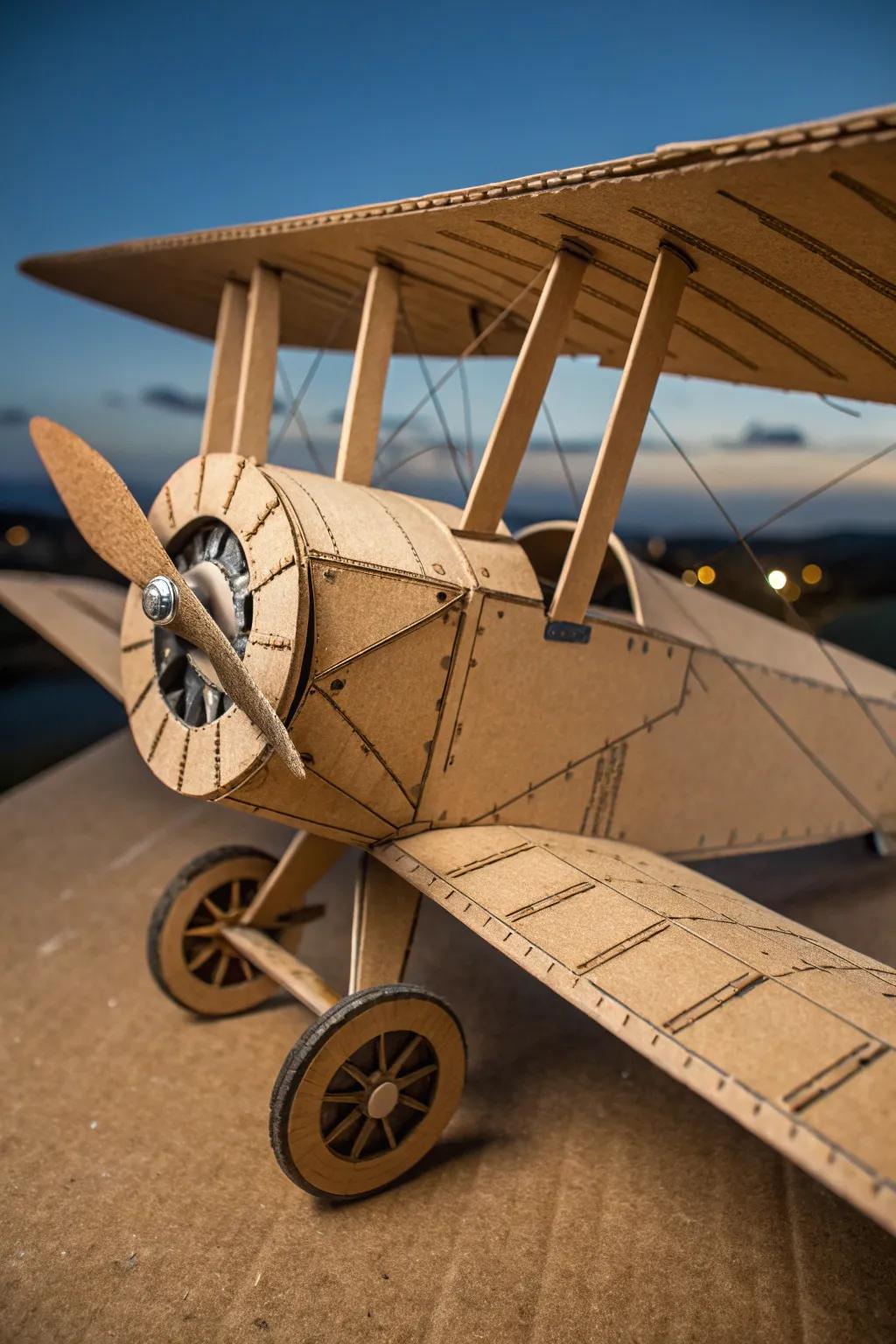 Unleash the aviator within with these handcrafted cardboard wings, where imagination takes flight.