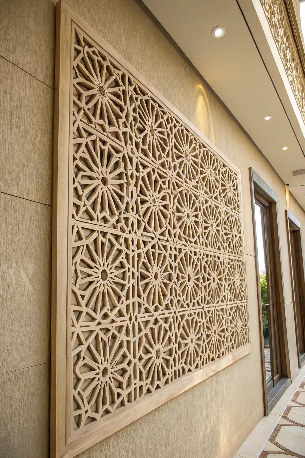 Elevate your space with CNC-crafted geometric wall art that speaks to the art of precision and design.