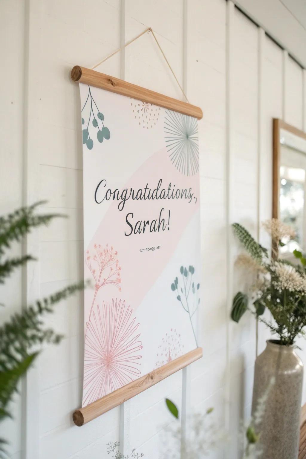 Celebrate special moments with a touch of elegance—personalized congrats posters that speak from the heart.