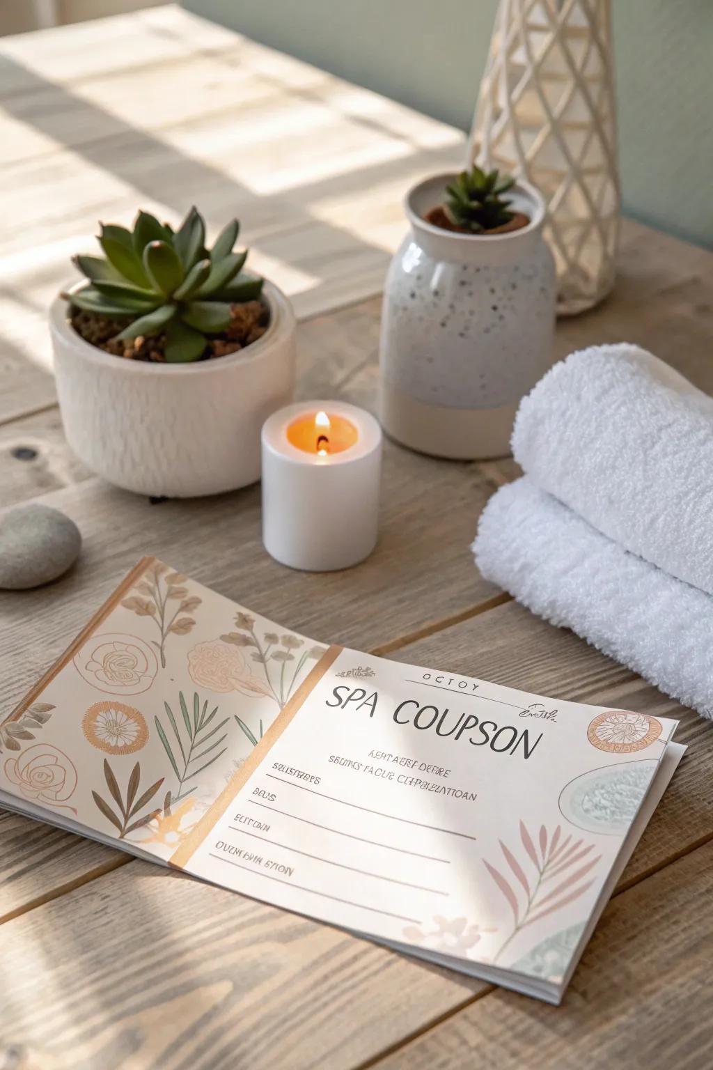 Indulge in tranquility with a DIY spa day coupon book, the perfect blend of simplicity and natural beauty.