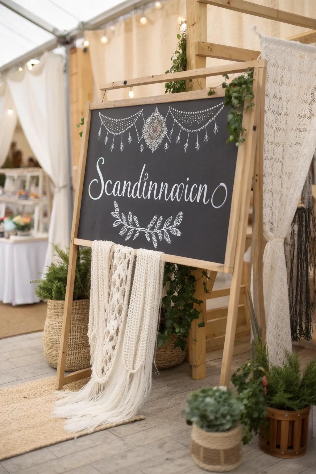 Elevate your craft booth with charming handmade signage that speaks to simplicity and style.