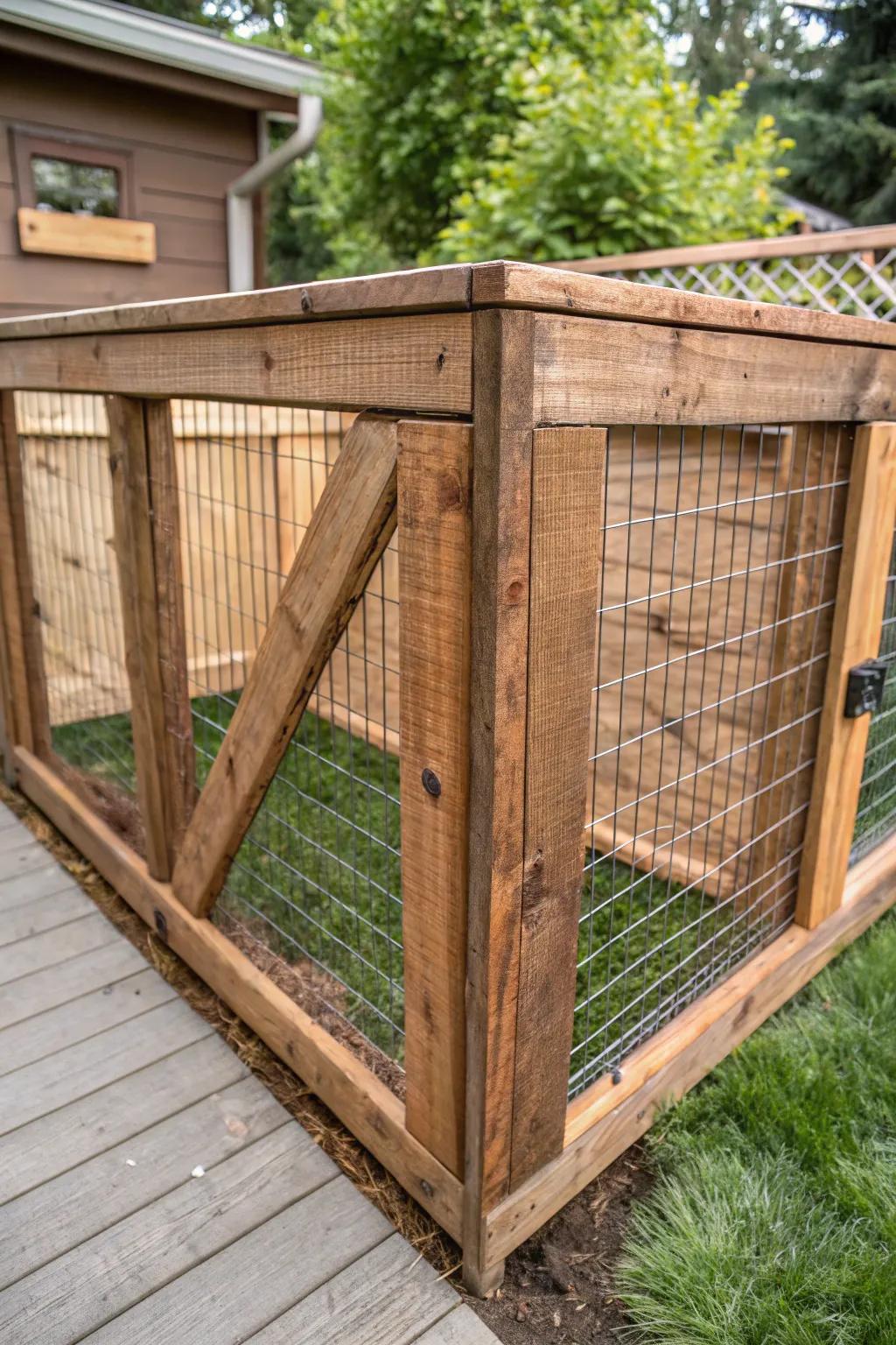 Craftsmanship meets nature: Secure your space with style.