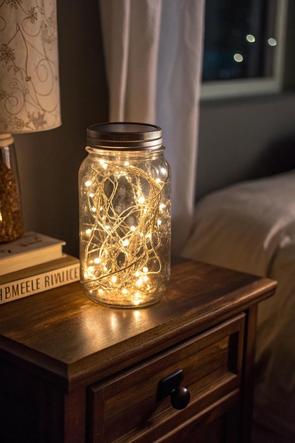Transform your space with the warm glow of a DIY mason jar night light.