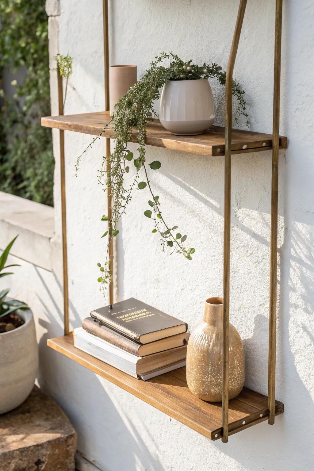 Elevate your space with DIY decorative shelving that marries simplicity with style.