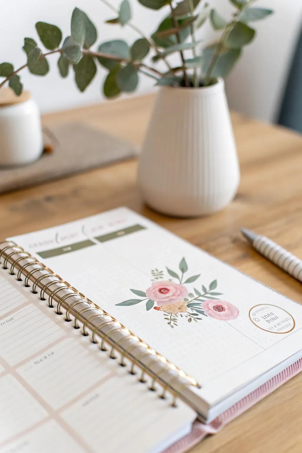 Elevate your weekly plans with the charm of handmade stickers. 🌸✨