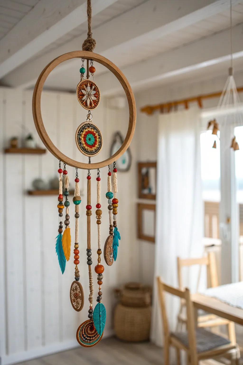 Embrace the Boho Vibe: Craft Your Own Colorful Bead Chimes 🌿✨