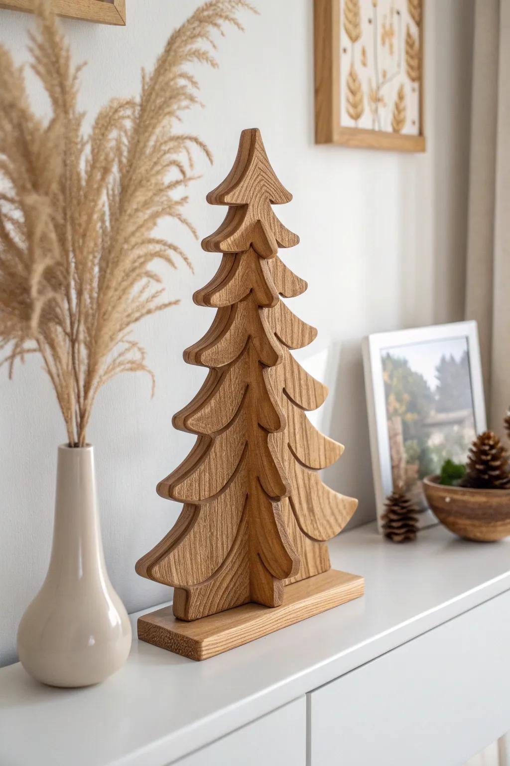 Elevate your decor with a handcrafted standing tree puzzle—where art meets nature in minimalist beauty.