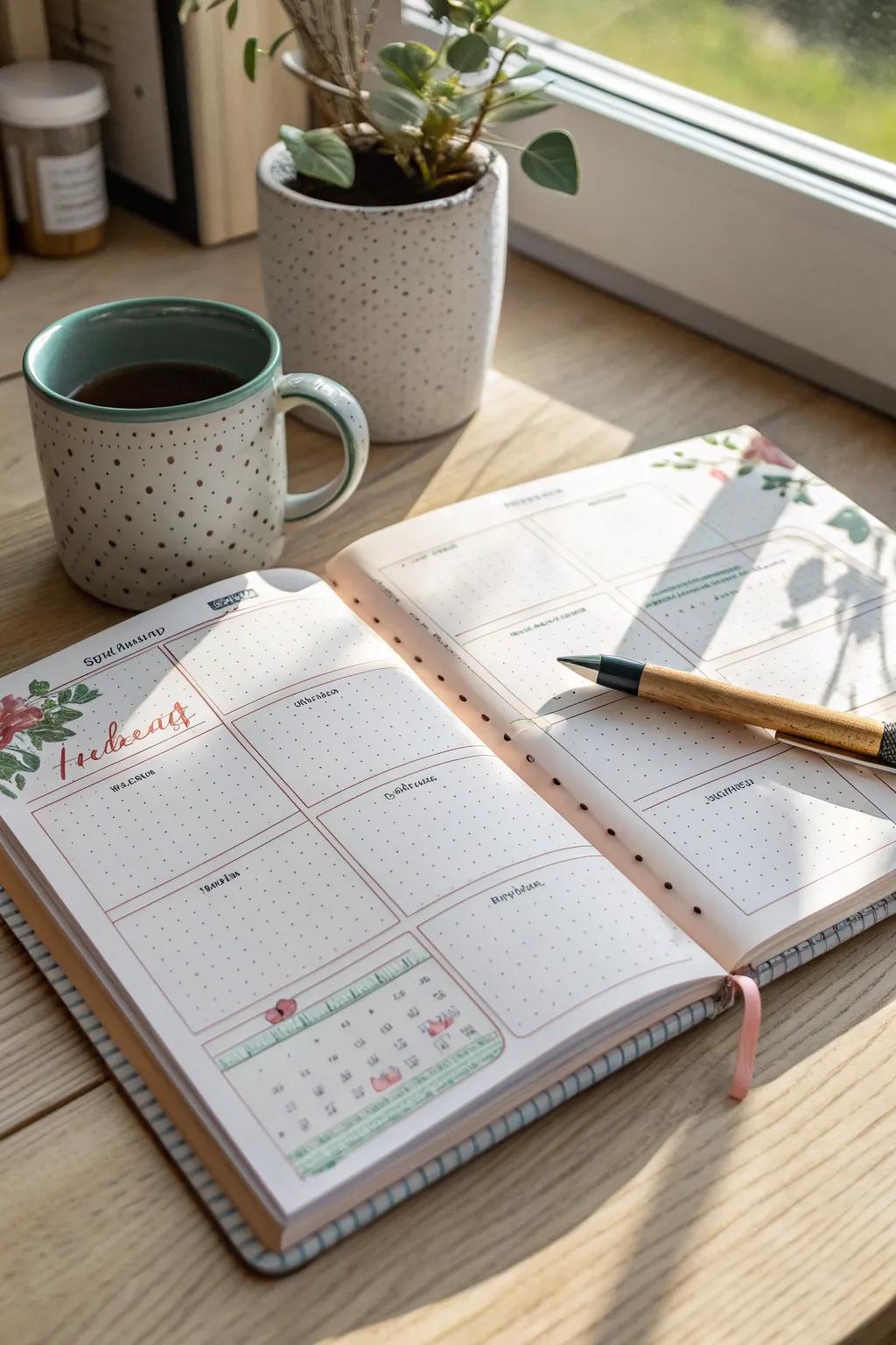 Create your perfect planner: where Scandinavian simplicity meets boho charm. 🌿📒