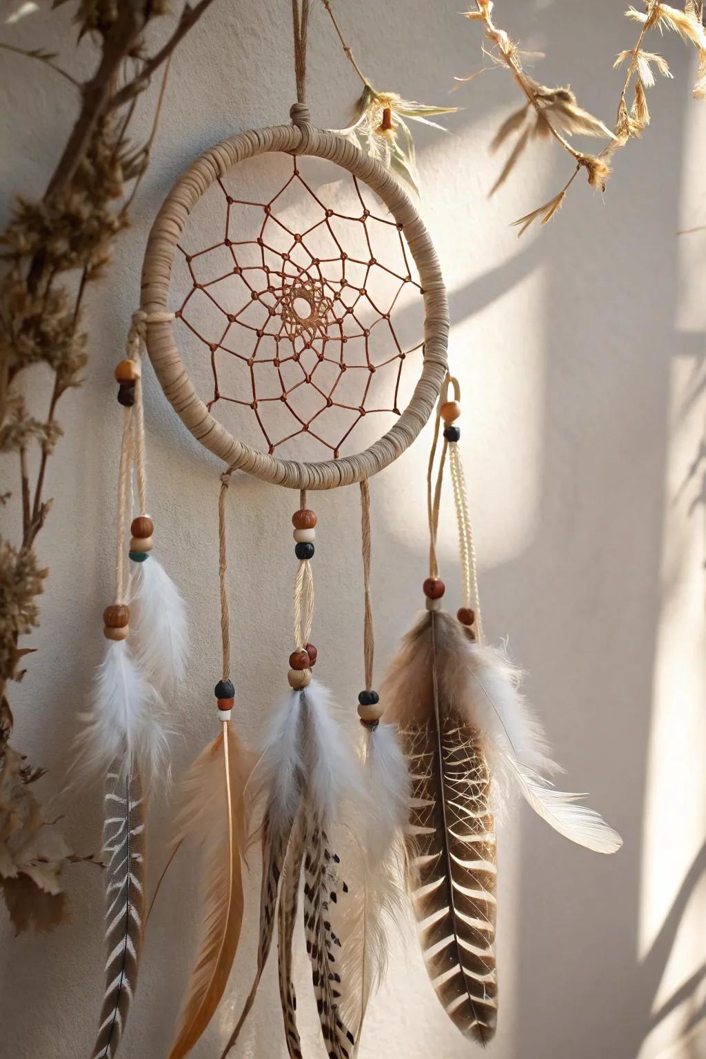 Feather Fantasy: Embrace elegance with intricate patterns and natural beauty.