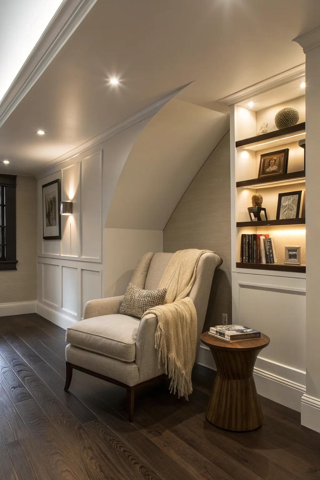 Transform your space with the warm embrace of recessed lighting.