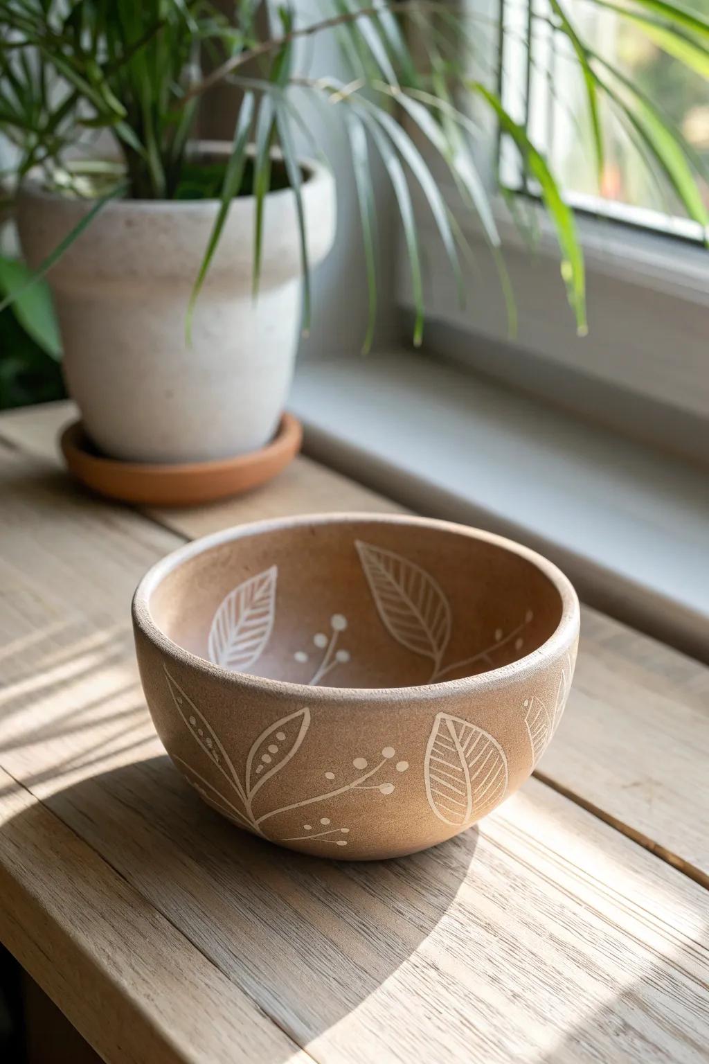 Organize your treasures with elegance: Discover the beauty of handcrafted clay bowls.