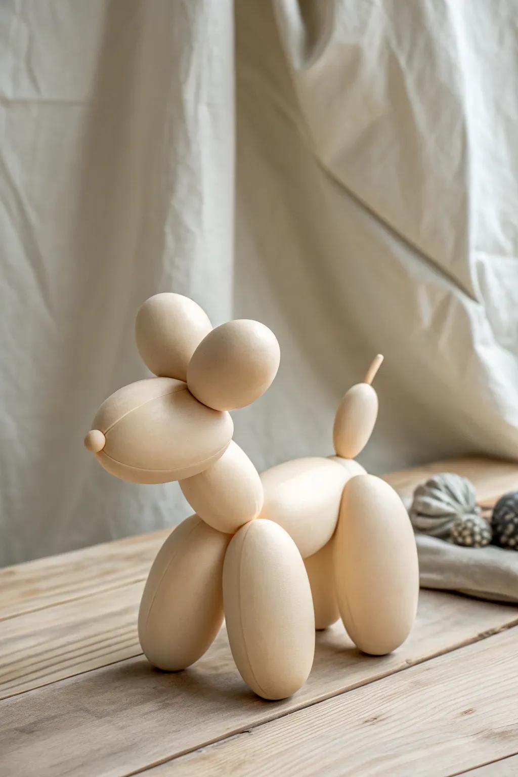 Elevate your decor with the playful charm of balloon animal-inspired clay sculptures. A touch of nostalgia meets minimalist elegance.