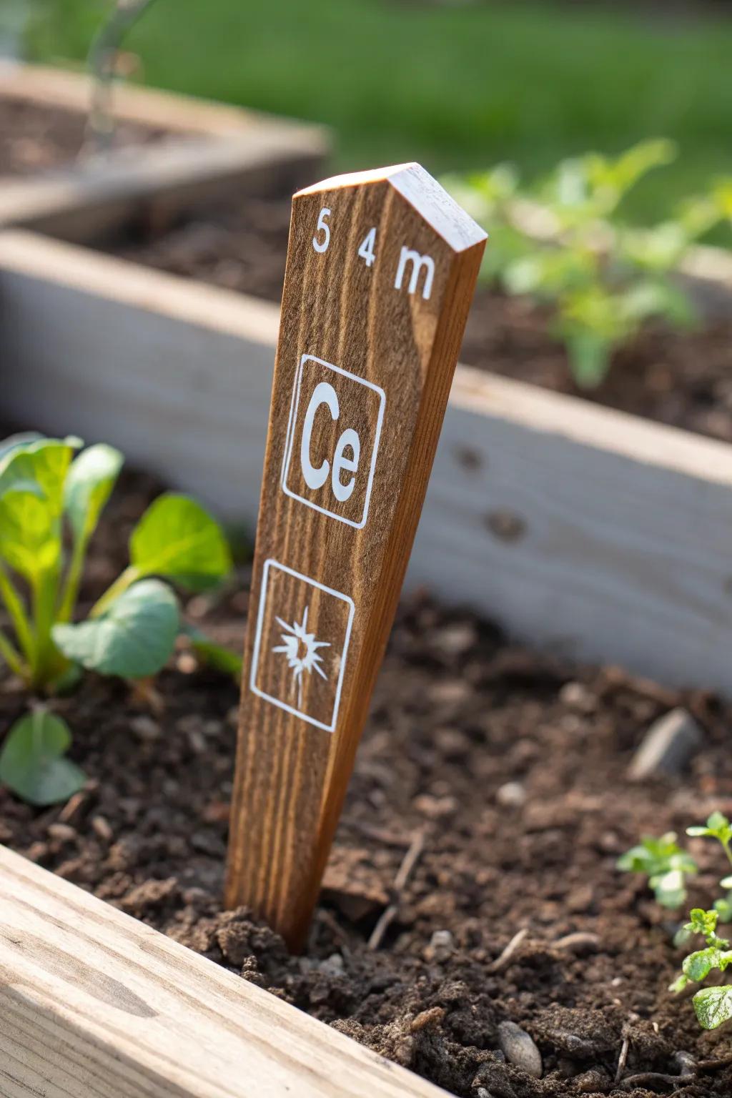 Craft your garden's identity with these artisanal element plant labels.