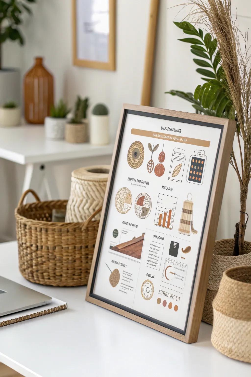 Unlock your decor inspiration with a seamless blend of minimalist and boho styles.