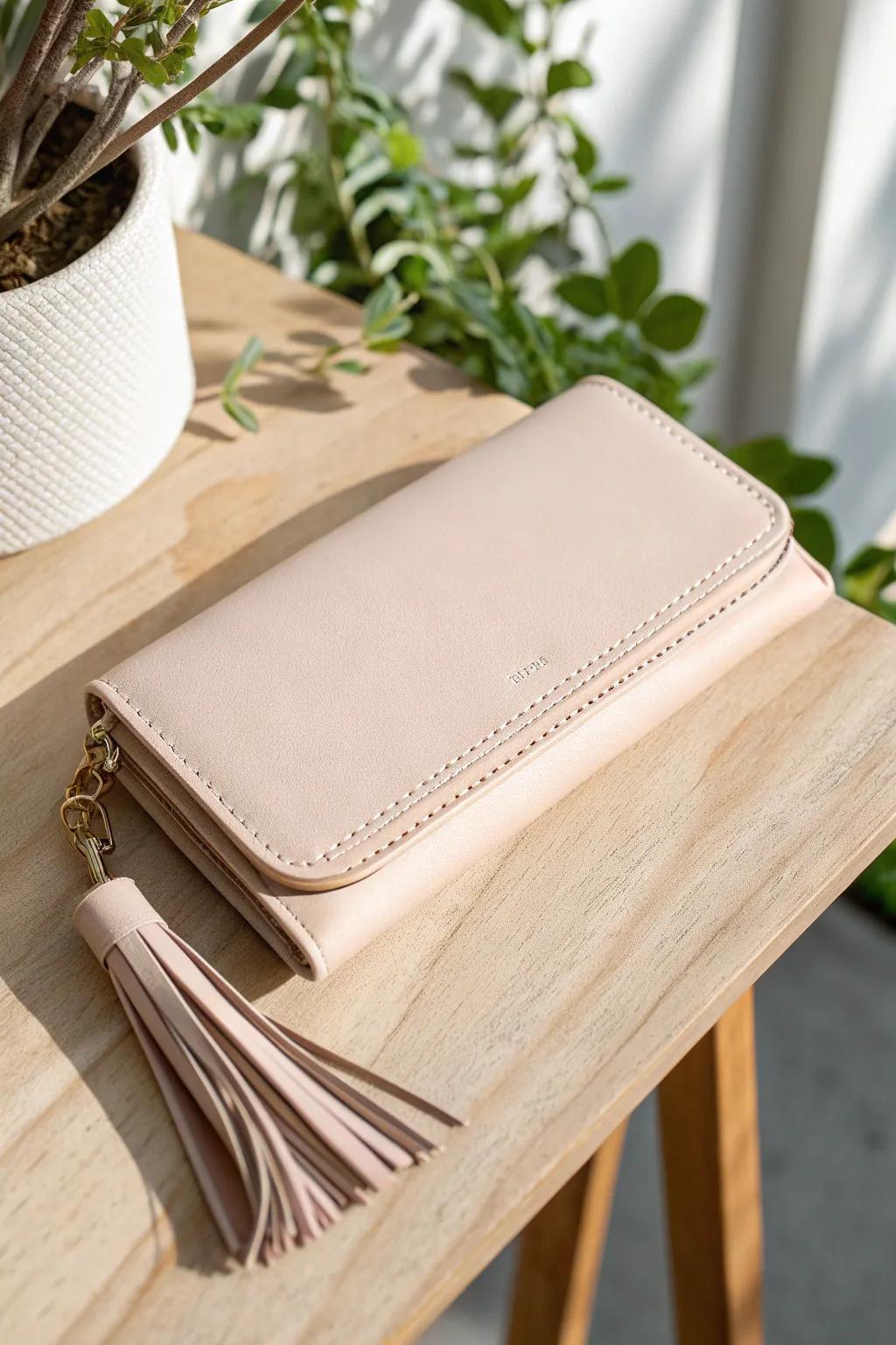 Elevate your style with a handmade faux leather wallet, where simplicity meets elegance.