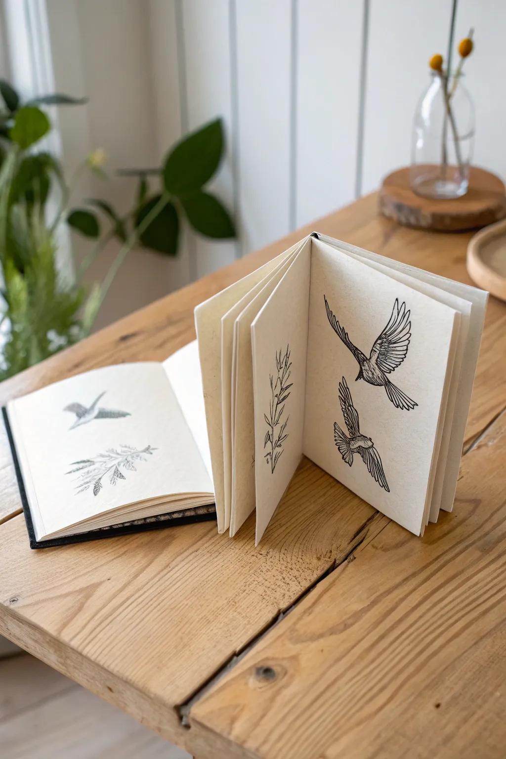 Let your imagination take flight with every page turn. ✨🕊️ #FlipBookAdventures #ScandiBoho