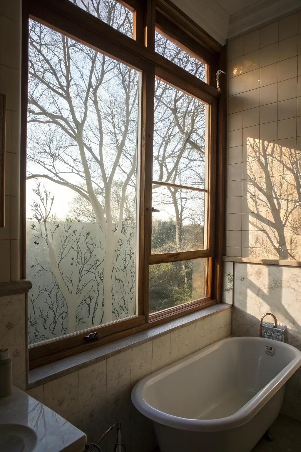 Bring tranquility with nature-inspired frosted designs.