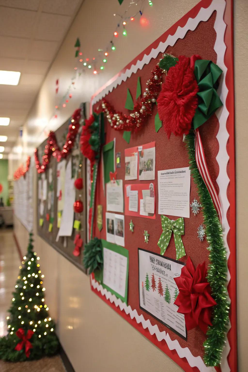 Capture the essence of the holidays with a colorful bulletin board.
