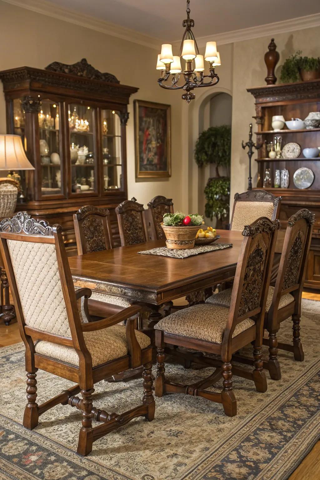 Ornate furniture pieces that embody the essence of Gothic luxury.