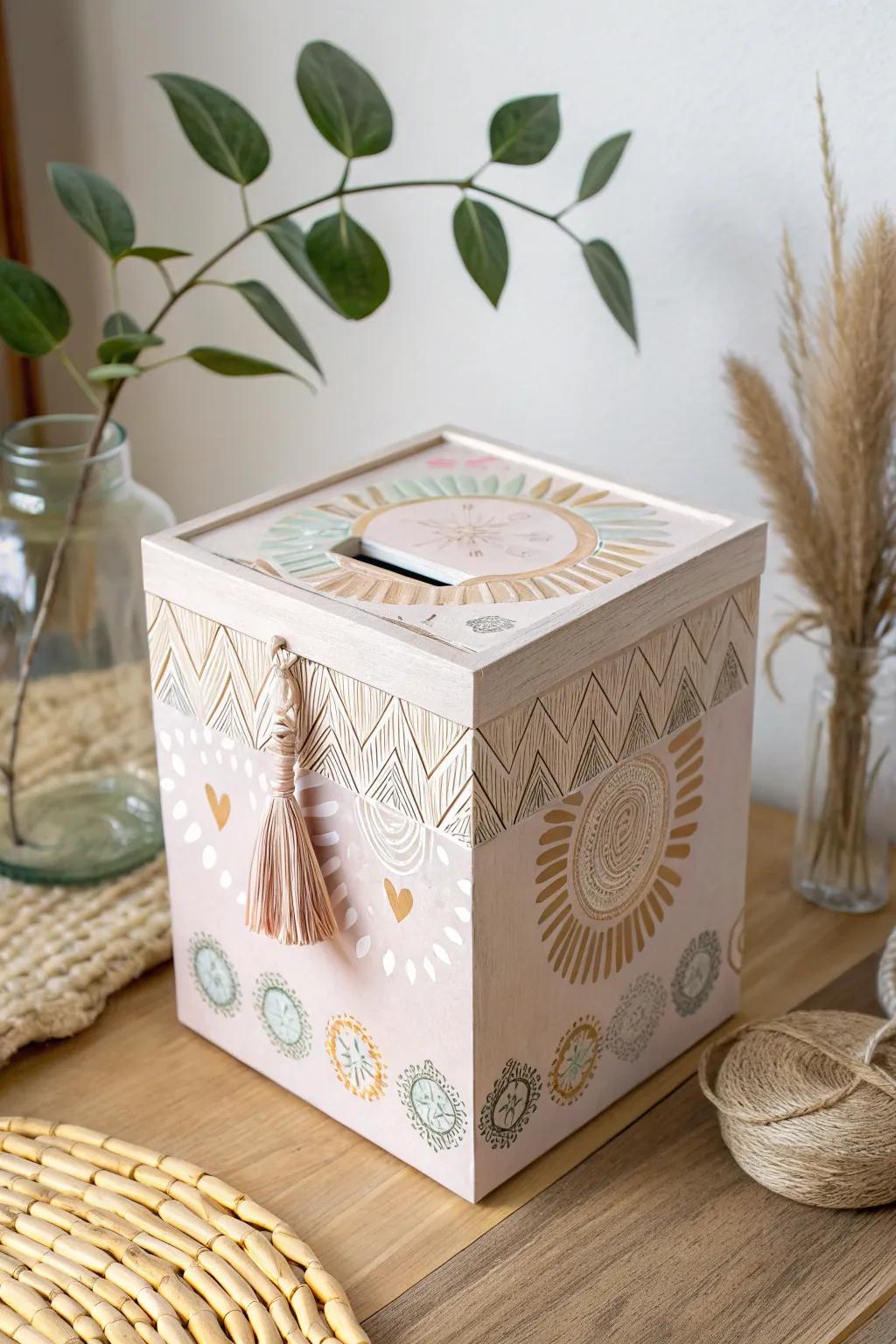 Transform simple materials into a boho-chic money box with this easy DIY starter kit!
