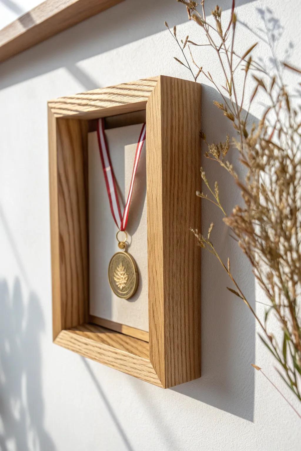 Elevate your achievements with artful shadow box displays—where simplicity meets elegance.