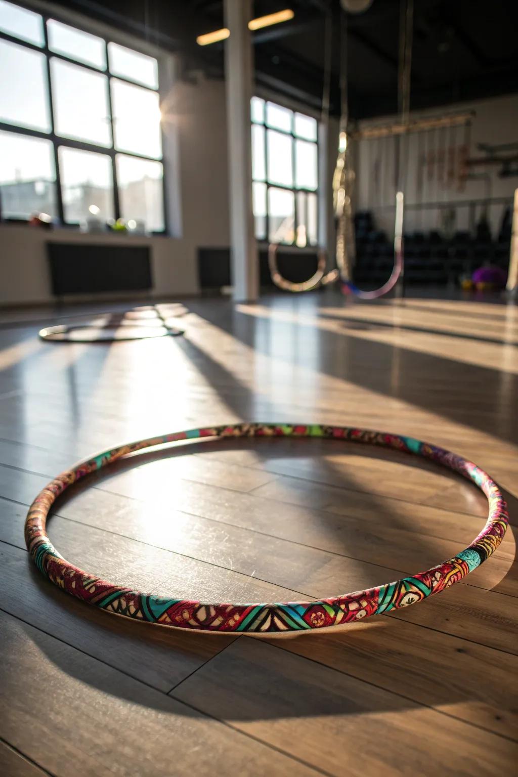 Elevate your workout with the handcrafted elegance of Hula Hoop Hurdles.