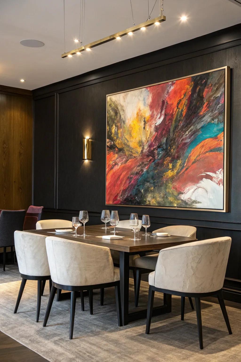 Let your artwork shine as the focal point.