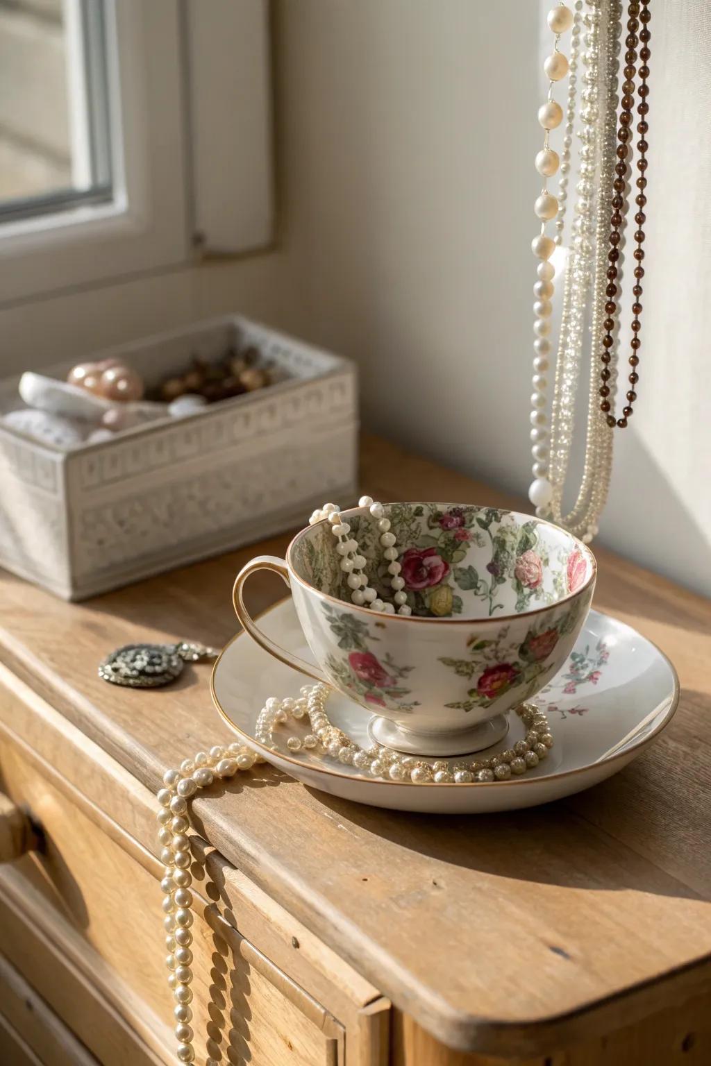 Elevate your jewelry display with a touch of vintage whimsy 🌷✨