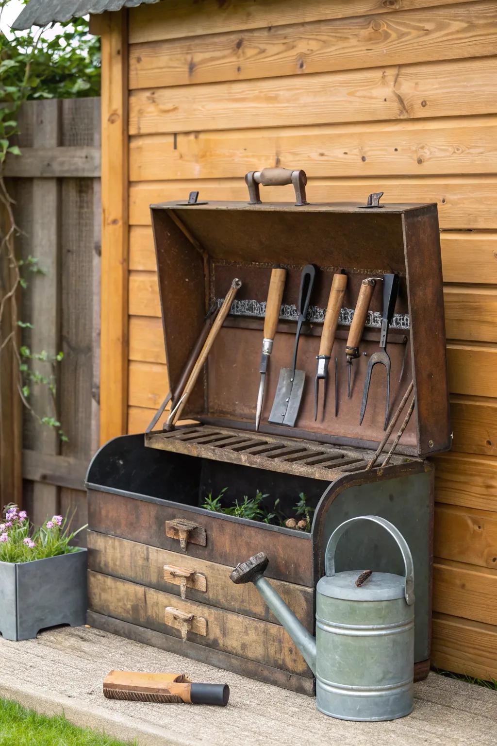 Transform your old grill into a masterpiece of organization and style. #CraftsmanshipReimagined