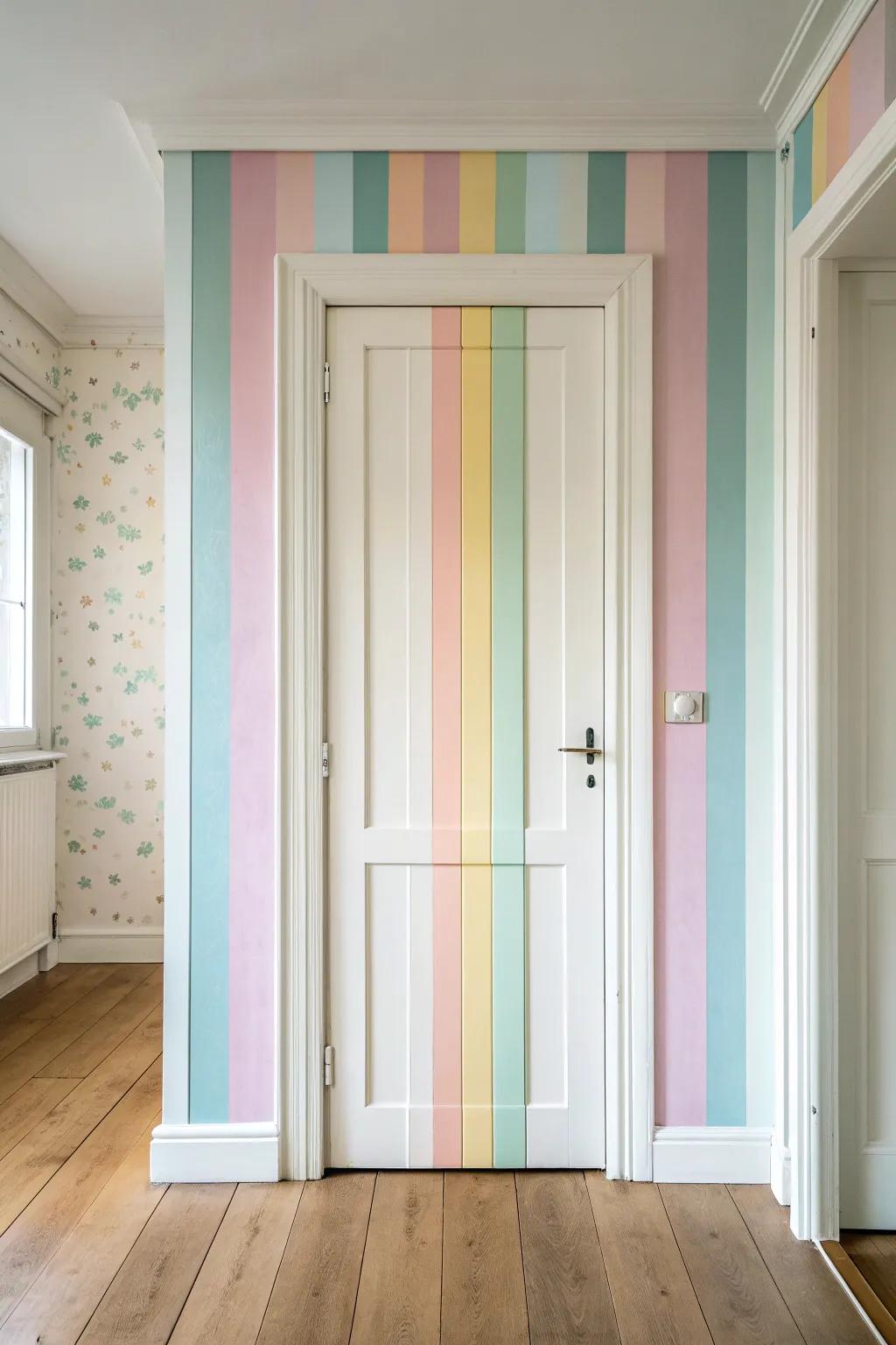 Transform your space with a pop of color—embrace the joy of rainbow stripes!