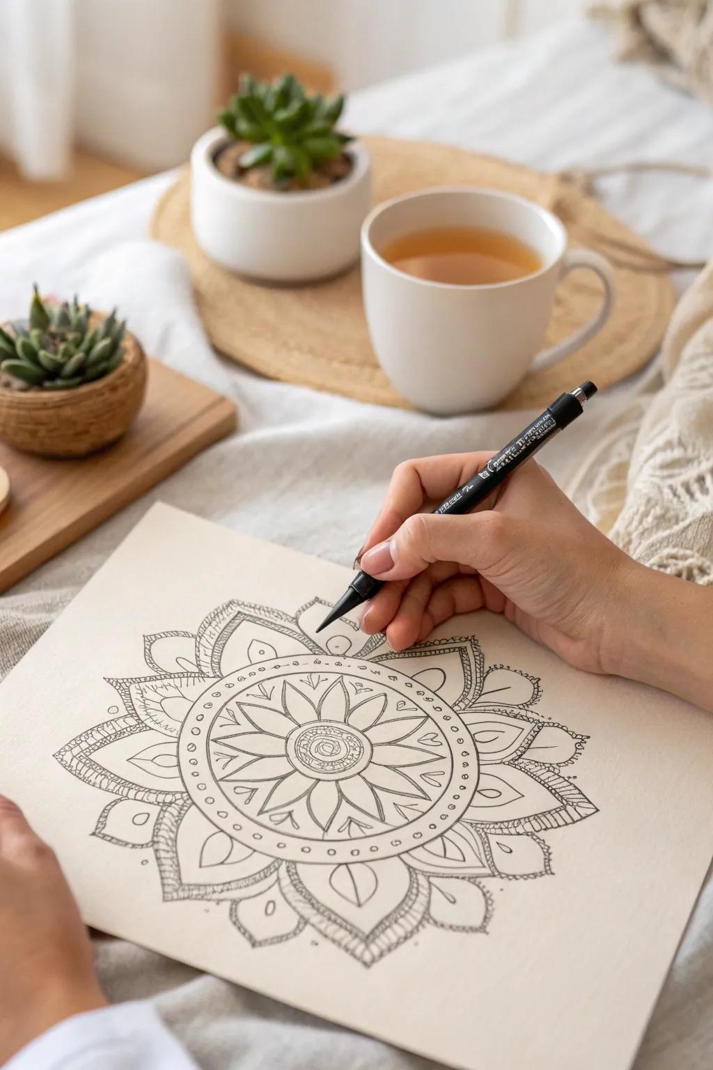 Find your flow in the art of zentangle - where simplicity meets creativity.