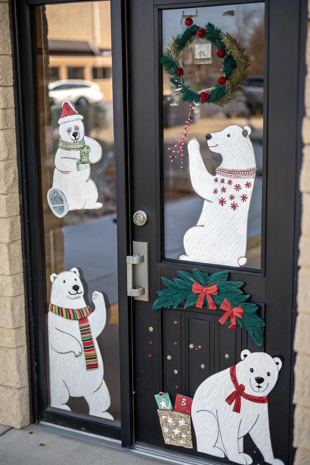 A heartwarming polar bear family welcomes you home.