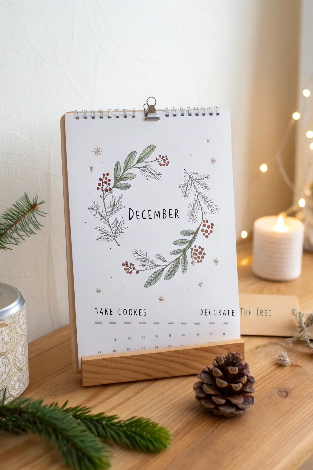 Transform your December with a touch of Scandinavian charm and delightful daily activities. #MinimalistHolidays #BohoInspiration